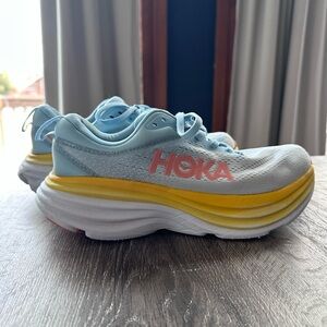 Hoka One Bondi 8 running sneaker shoe Summer Song